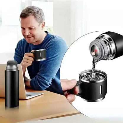 Termo de acero inoxidable + 3 tazas