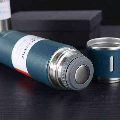 Termo de acero inoxidable + 3 tazas