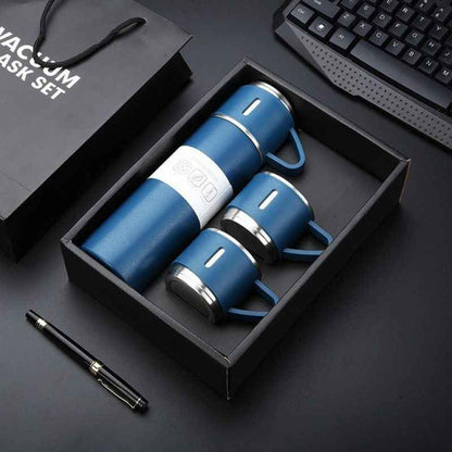 Termo de acero inoxidable + 3 tazas