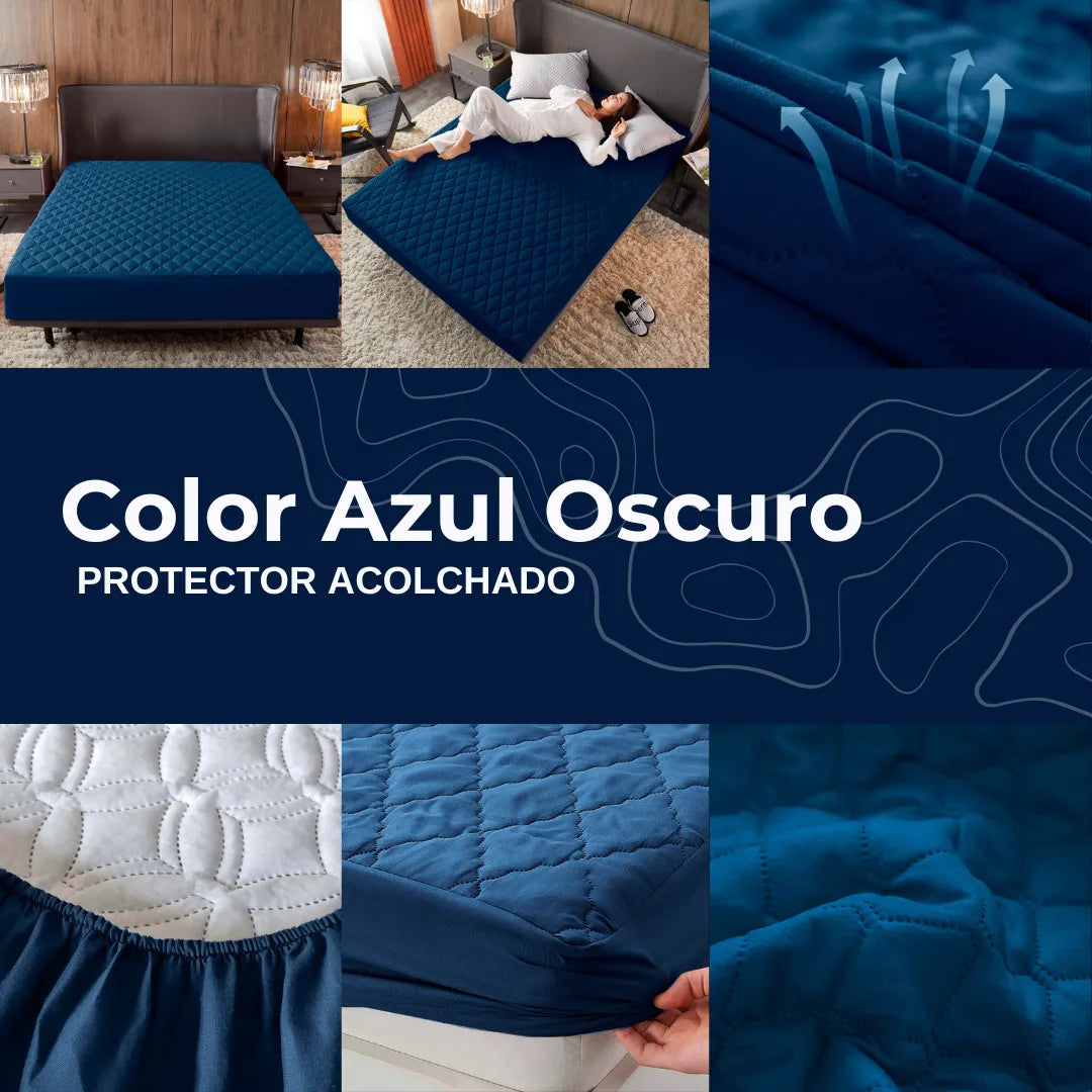 PROTECTOR COLCHON ANTIFLUIDO ACOLCHADO | NO MÁS ÁCAROS
