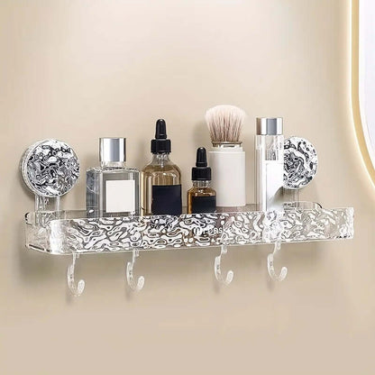 Kit de Prateleira para Banheiro com Ventosa | Instalação Rápida e Design Moderno