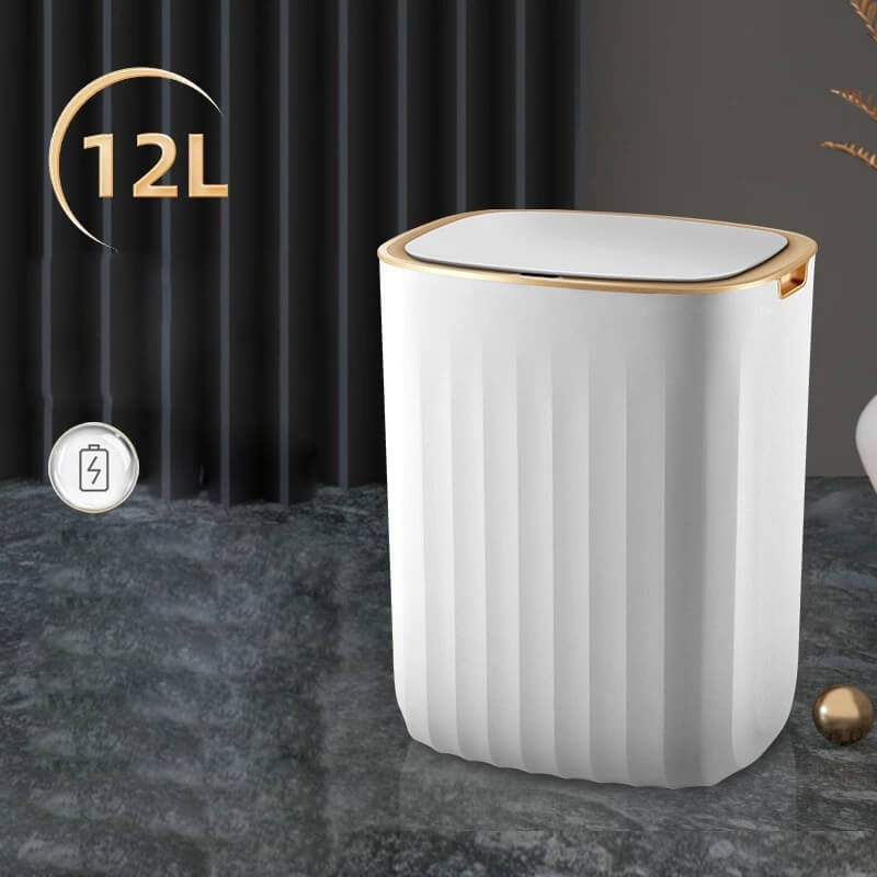 Lata de lixo inteligente, com grande capacidade para banheiro e cozinha - LixeiraMax