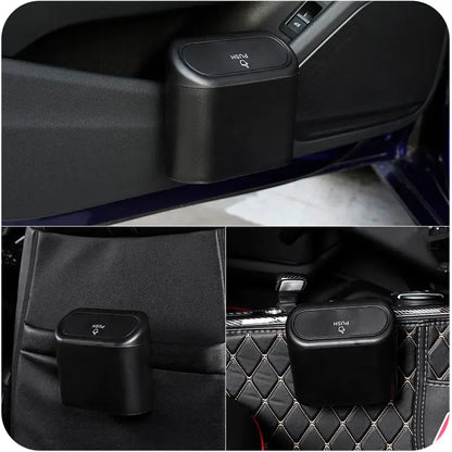 Lixeira Para Carro Dispenser Portátil C/ Tampa Automática - CARDISPLAY PRO®