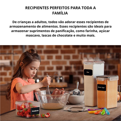 kit de 7 Potes herméticos - conemax