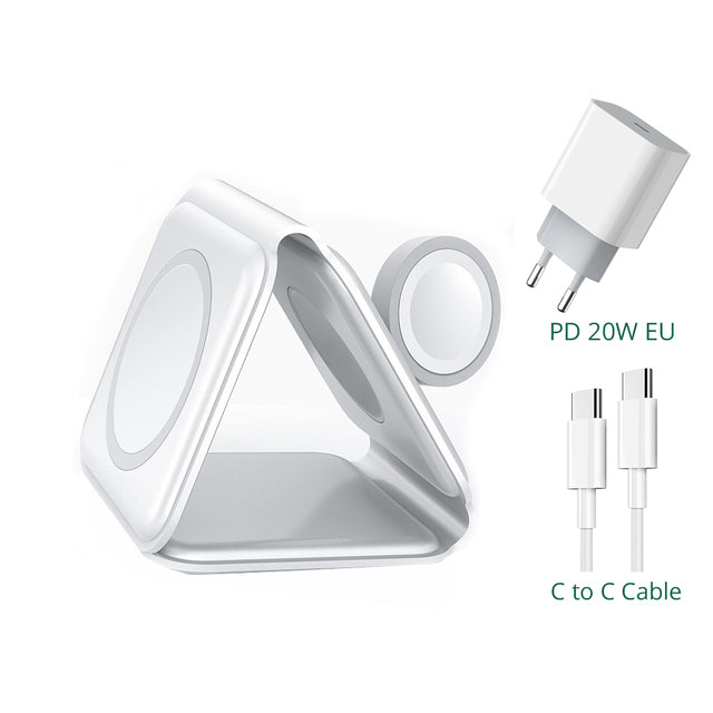 carregador por indução 3 em 1 Max Plus